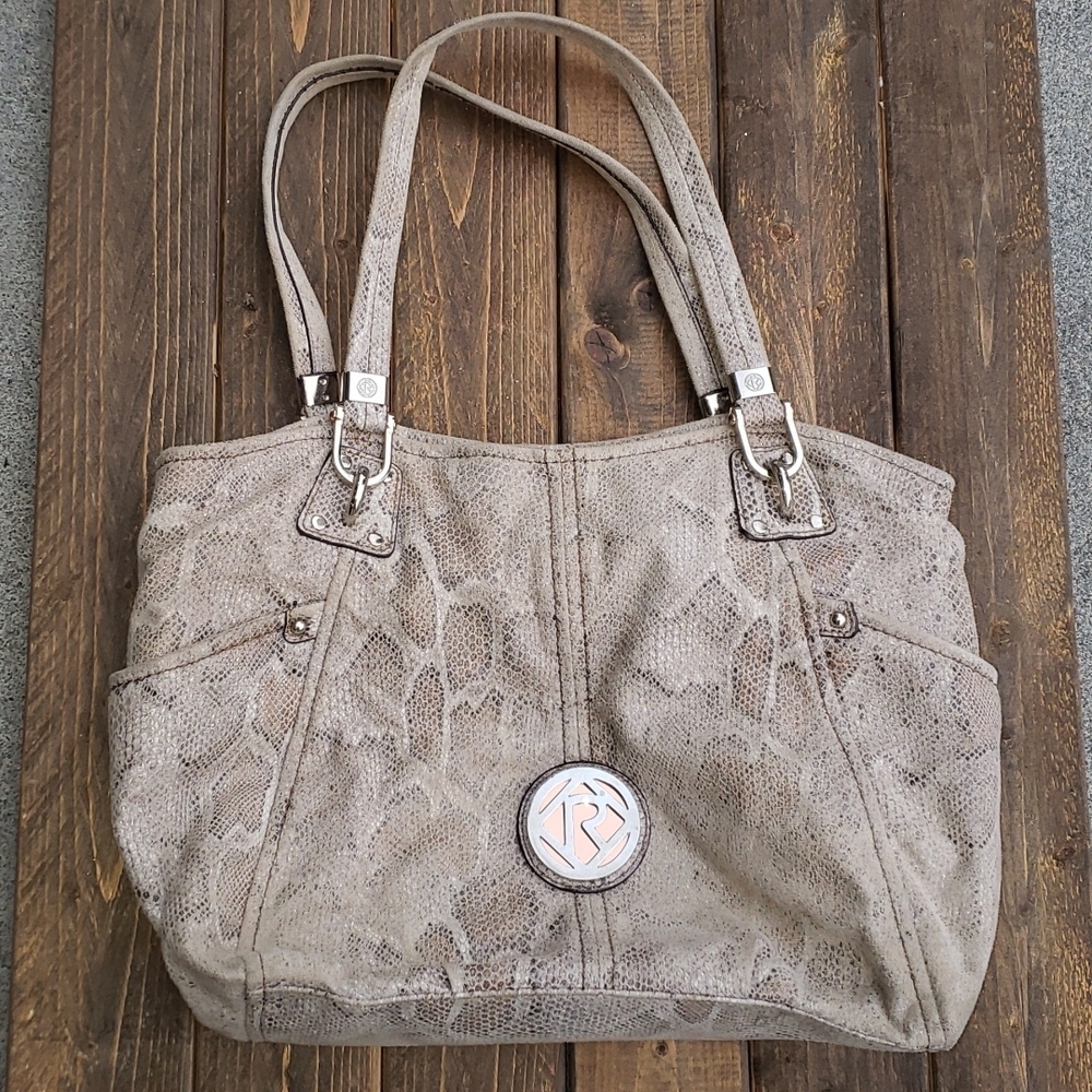Relic snakeskin style shoulderbag